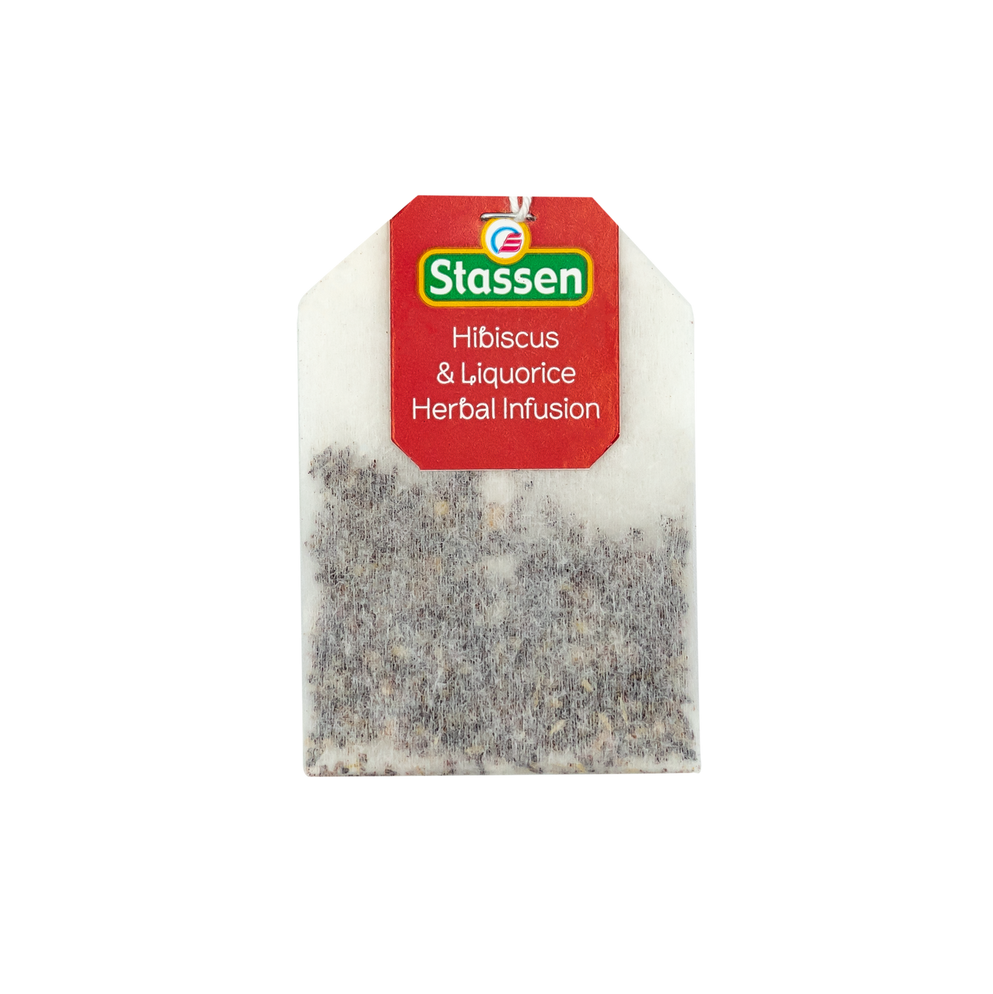 Torebka herbaty Hibiscus & Liquorice Stassen – napar z hibiskusa i lukrecji.