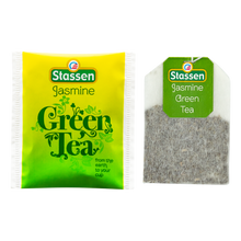Saszetka i torebka herbaty Stassen Jasmine Green Tea – zielona herbata z jaśminem.