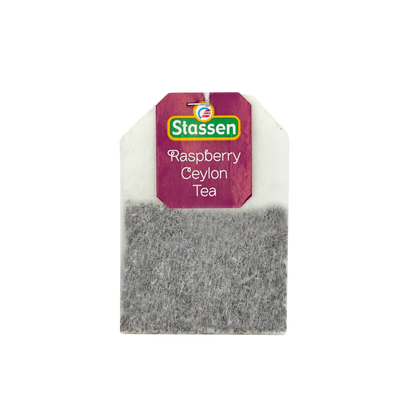 Torebka herbaty Stassen Raspberry Ceylon Tea – czarna herbata z malinowym aromatem.