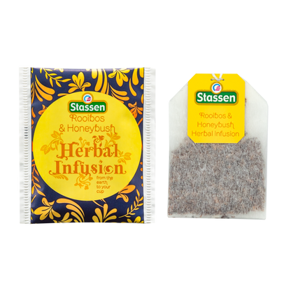 Koperta i torebka herbaty Stassen Rooibos & Honeybush – naturalny napar z rooibosa i honeybusha.