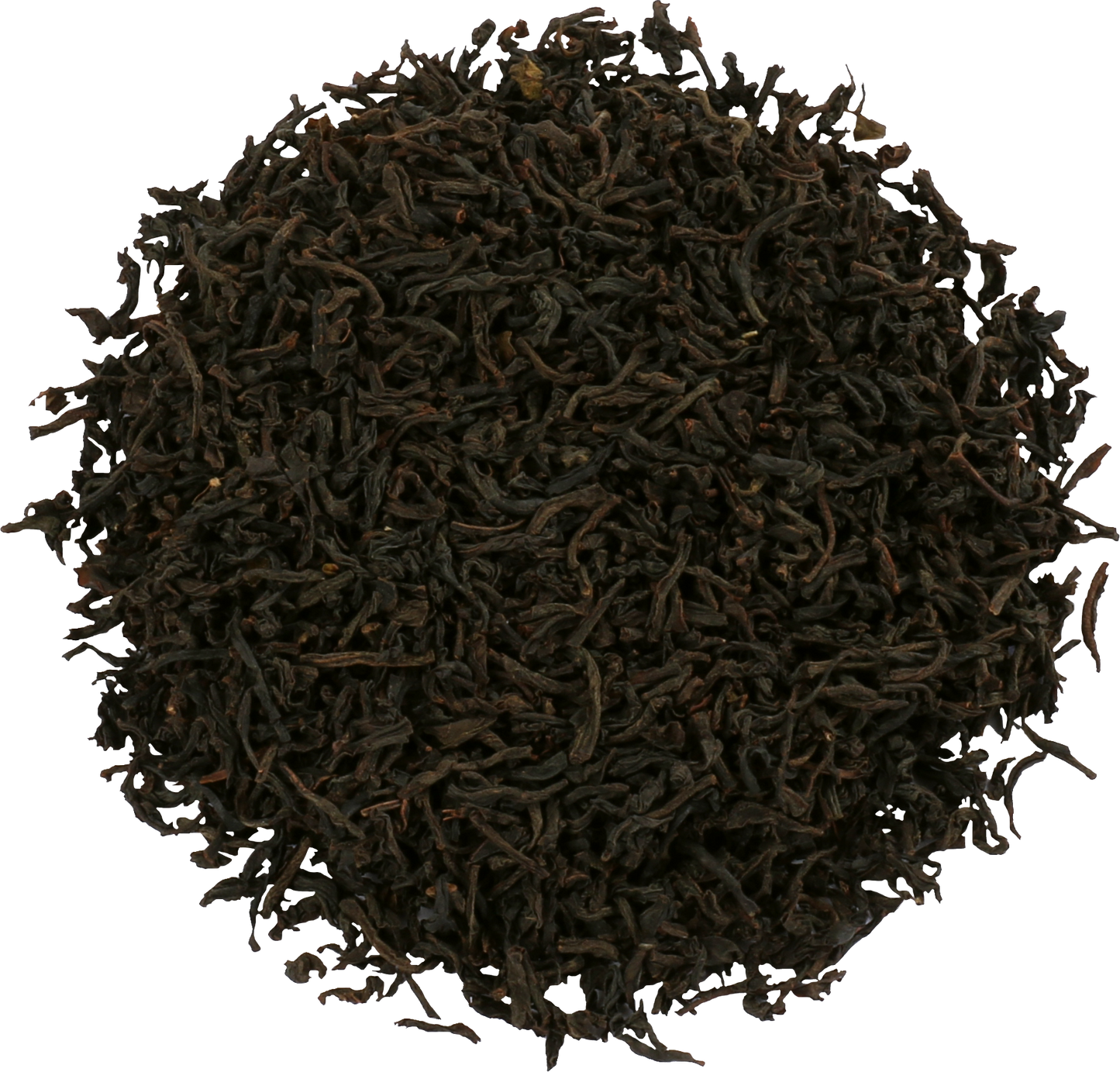 Liście czarnej herbaty Basilur Kandy, sypana herbata cejlońska wysokiej jakości.