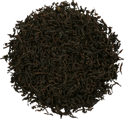 Liście czarnej herbaty Basilur Kandy, sypana herbata cejlońska wysokiej jakości.