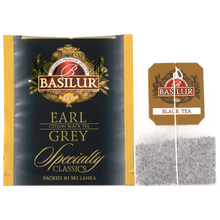 Saszetka i torebka czarnej herbaty Basilur Earl Grey Specialty Classics