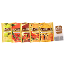Zestaw herbat Basilur Magic Fruits – asortyment owocowych herbat w kopertach.