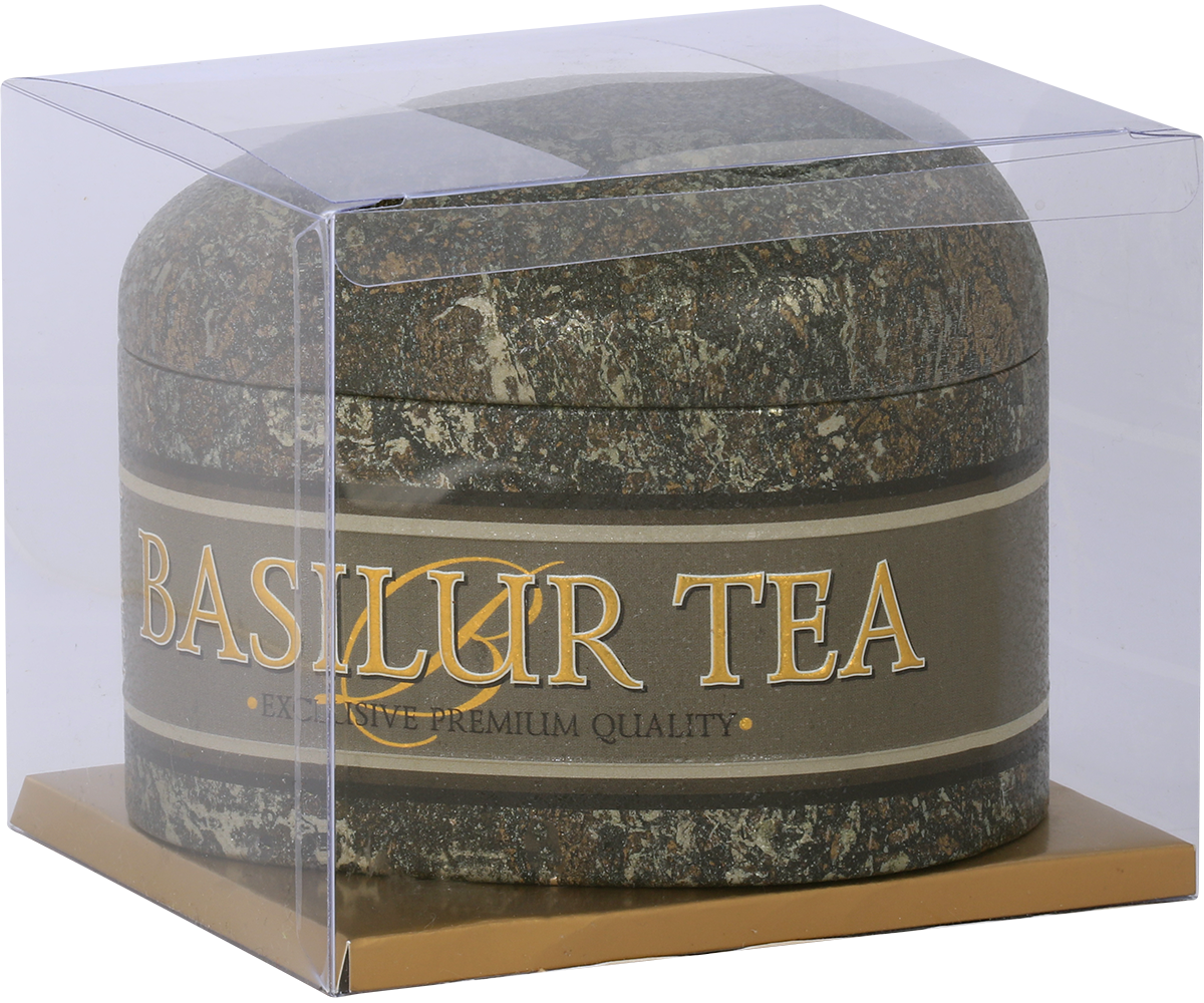 Czarna herbata Basilur Ceylon Garden of Stones w eleganckiej puszce prezentowej.