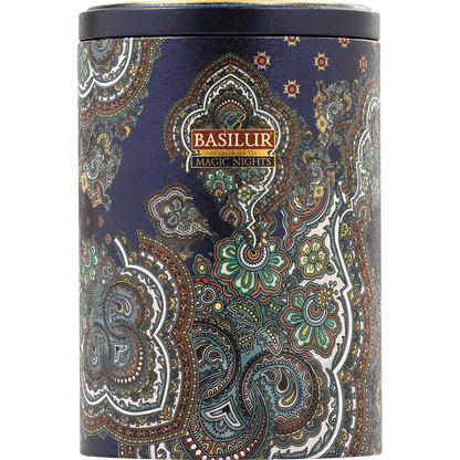 Puszka Basilur Magic Nights 100 g czarna herbata cejlonska w orientalnym wzorze