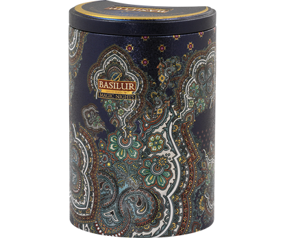 Elegancka puszka Basilur Magic Nights czarna herbata premium 100 g