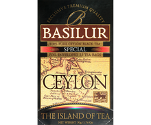 Opakowanie herbaty Basilur Special 25 kopert, czarna herbata cejlońska.