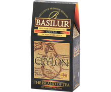 Herbata Basilur Special prezentowana pod lekkim kątem z widocznym logo i detalami opakowania.