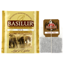 Herbata Basilur Uva w kopertach.