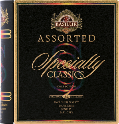 Zestaw herbat Basilur Specialty Classics w ozdobnym pudełku idealnym na prezent.