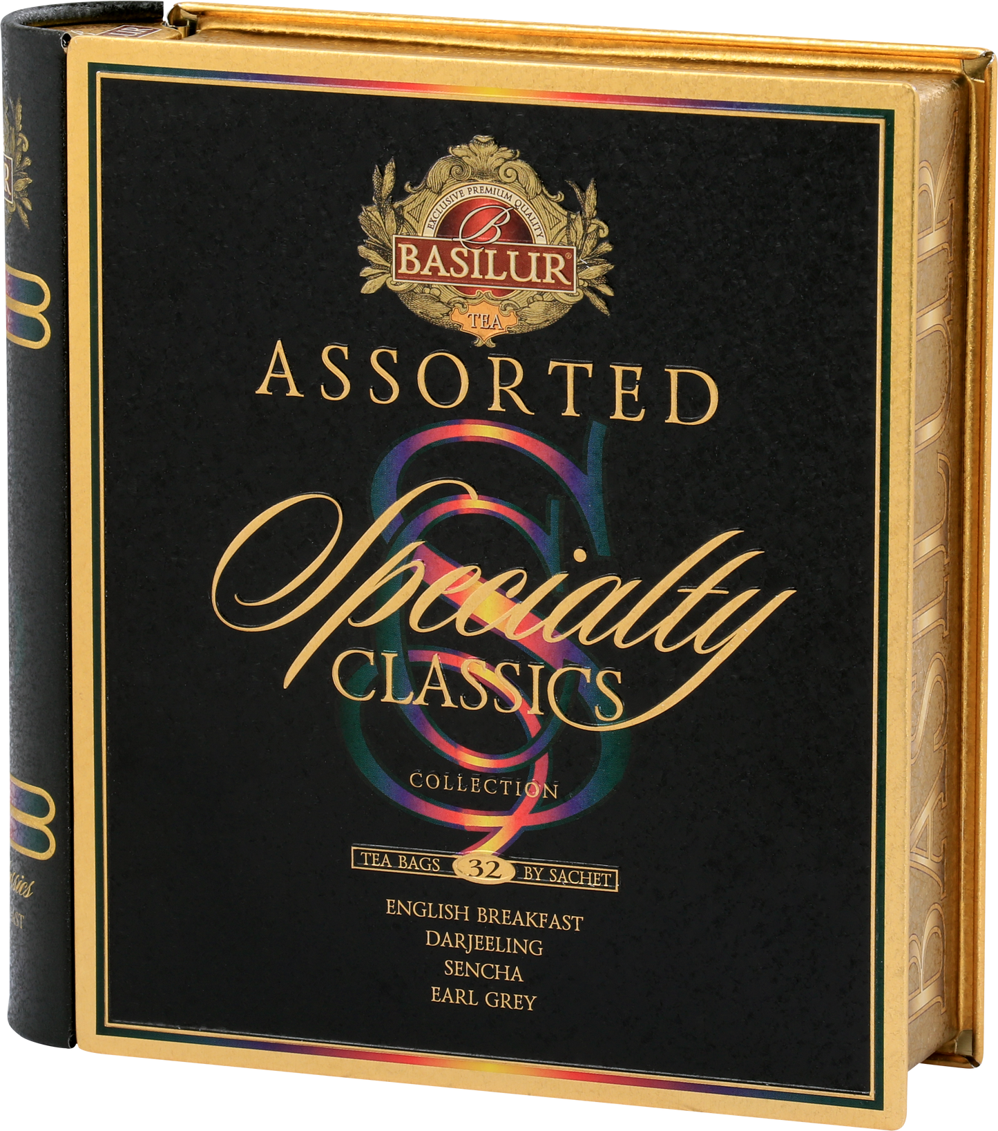 Kolekcja herbat Basilur Specialty Classics – cztery klasyczne smaki w ekskluzywnym opakowaniu.