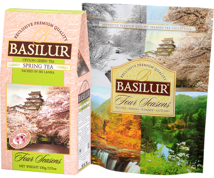 Opakowanie herbaty Basilur Spring Tea Four Seasons zielona herbata cejlońska