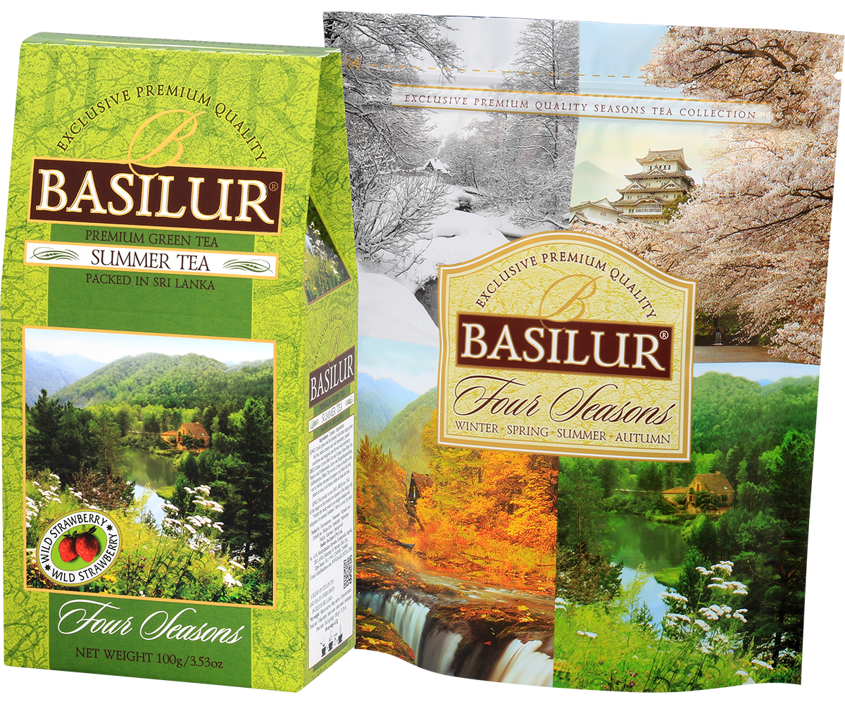Zestaw Basilur Summer Tea i kolekcja Four Seasons – herbaty premium.