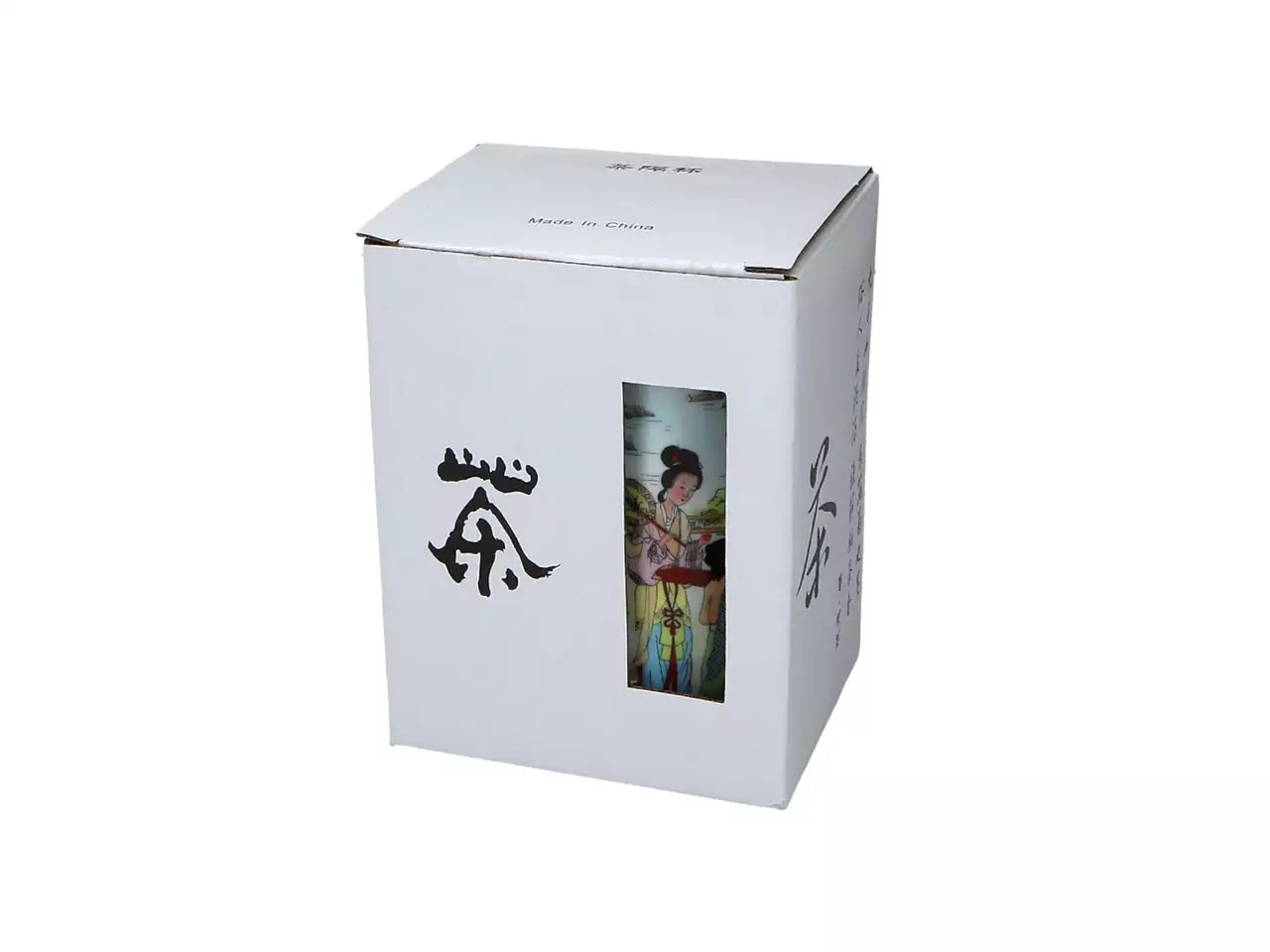 Geisha pattern 3 mug with infuser and lid - 250 ml