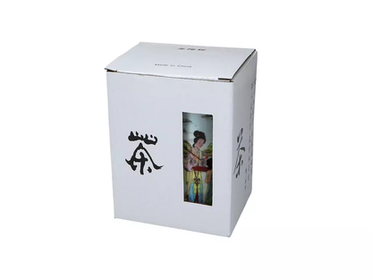 Geisha pattern 3 mug with infuser and lid - 250 ml