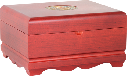 Drewniane pudełko Basilur Wooden Presenter Mix 3, luksusowy zestaw herbat premium.