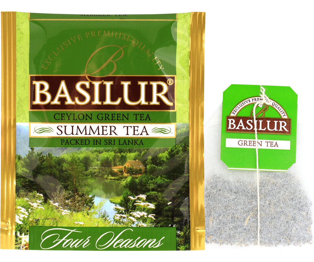Koperta z torebką herbaty basilur summer tea.
