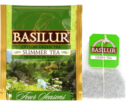 Koperta z torebką herbaty basilur summer tea.
