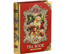 Bok puszki Basilur Tea Book vol. V z ornamentami i logo Basilur