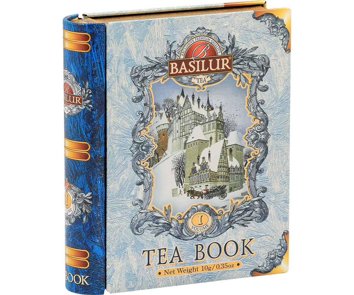 Bok pudełka Basilur Tea Book vol. I – eleganckie opakowanie premium