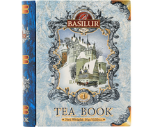 Opakowanie herbaty Basilur Tea Book vol. I w formie książki z piramidkami