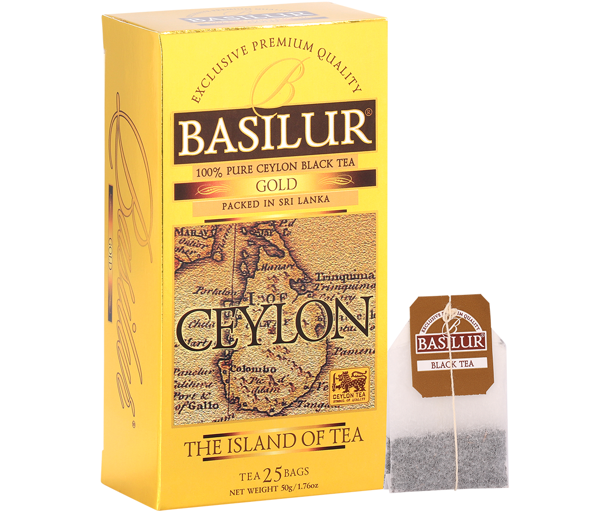 Herbata Basilur Gold w torebkach z torebką  herbaty