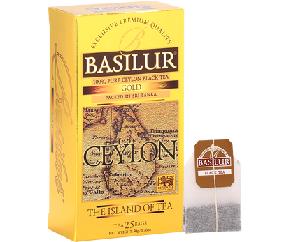 Herbata Basilur Gold w torebkach z torebką  herbaty