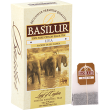 Herbata Basilur Uva w torebkach – czarna herbata premium z Cejlonu.