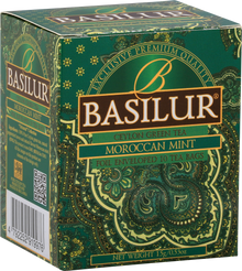 Pudełko herbaty Basilur Moroccan Mint z kolekcji Oriental.