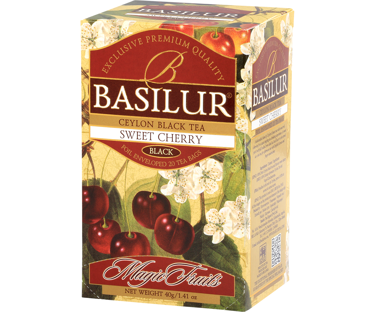 Herbata Basilur Sweet Cherry 25 x 2 g czarna herbata o smaku wisni