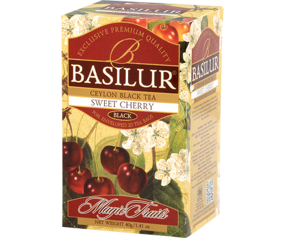 Herbata Basilur Sweet Cherry 25 x 2 g czarna herbata o smaku wisni