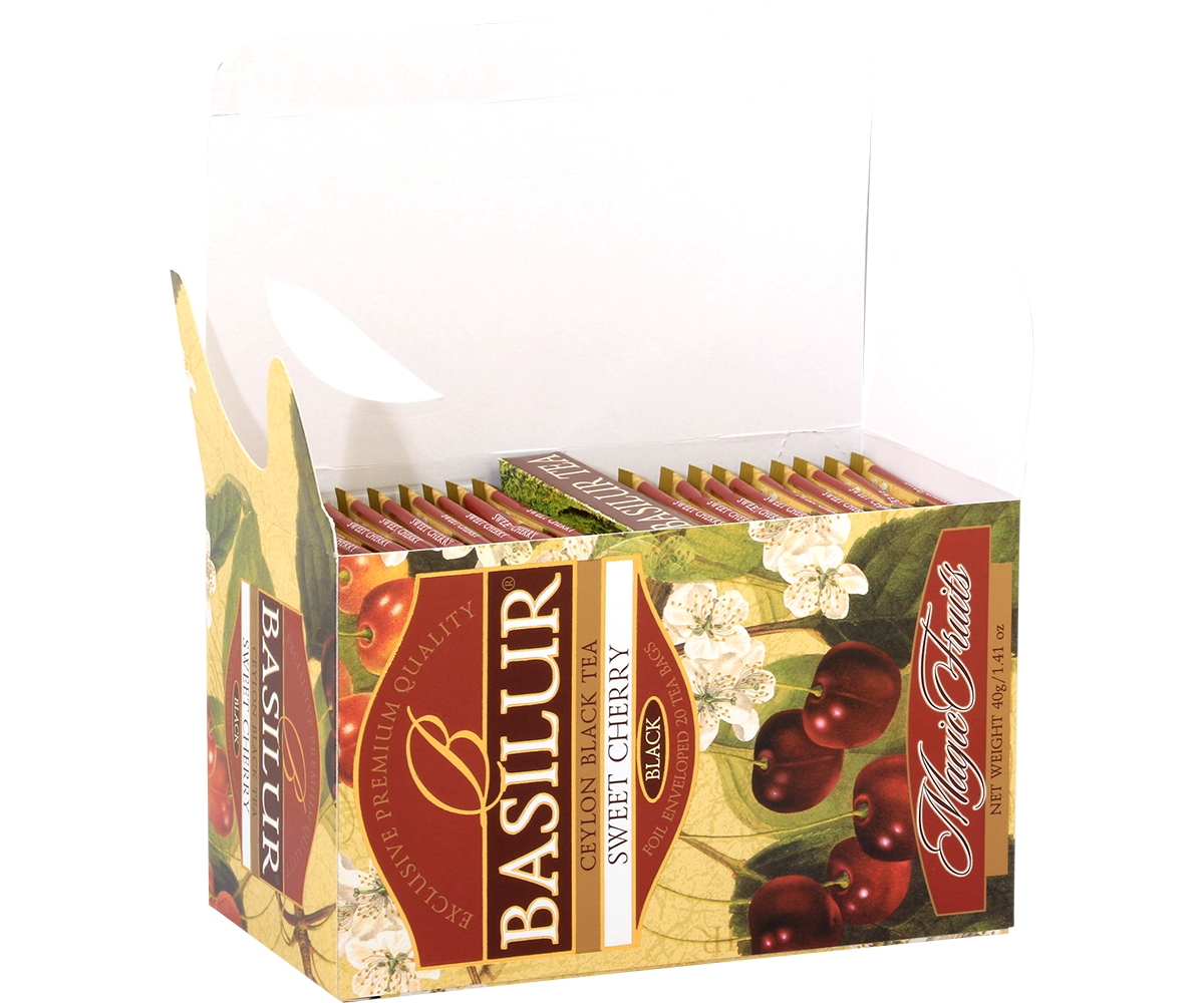 Otwarta herbata Basilur Sweet Cherry koperty 25 x 2 g czarna herbata smakowa