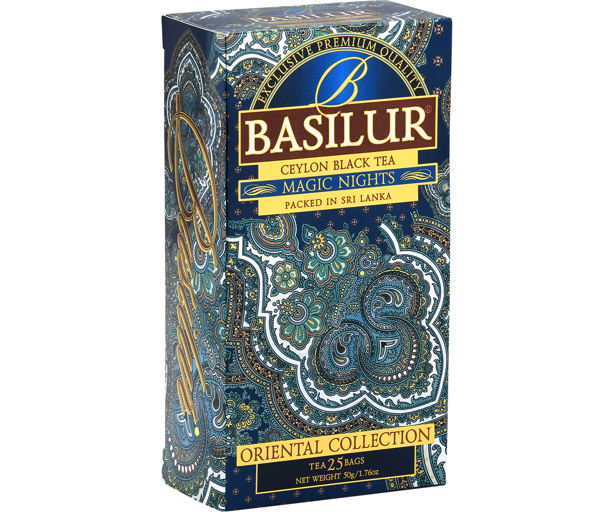 Herbata Basilur Magic Nights – czarna herbata cejlońska 25 x 2 g.