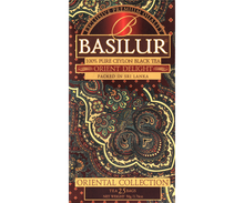 Basilur Orient Delight – front opakowania z motywem paisley.
