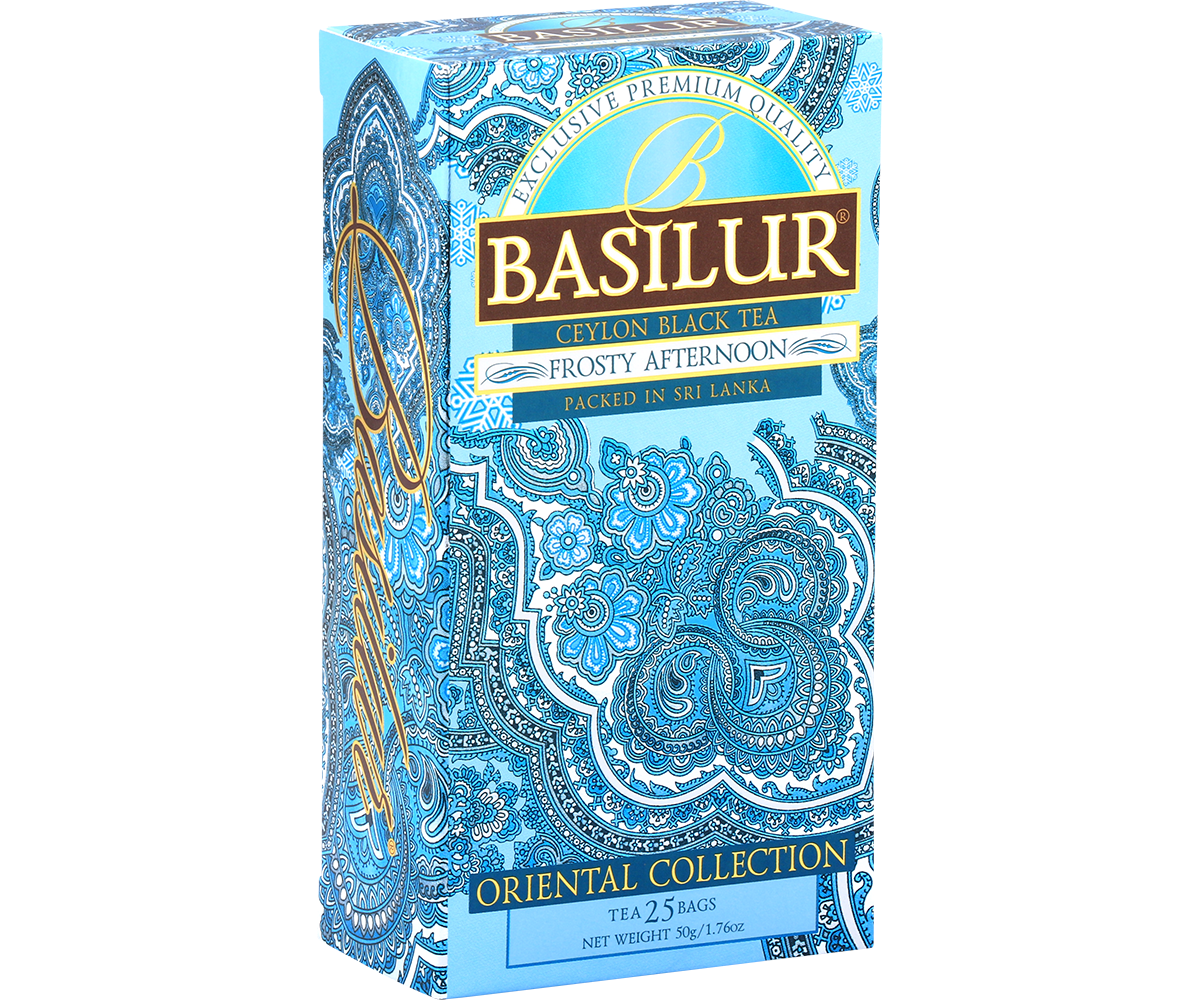 Herbata Basilur Frosty Afternoon z kolekcji Oriental Collection, widok z prawej strony.