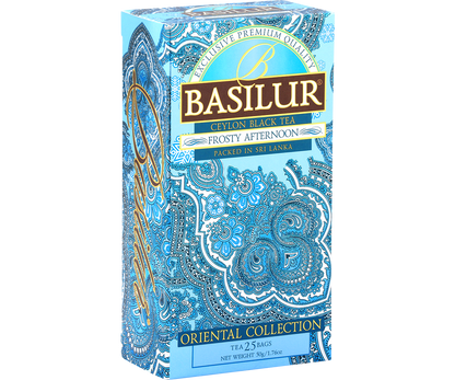 Herbata Basilur Frosty Afternoon z kolekcji Oriental Collection, widok z prawej strony.