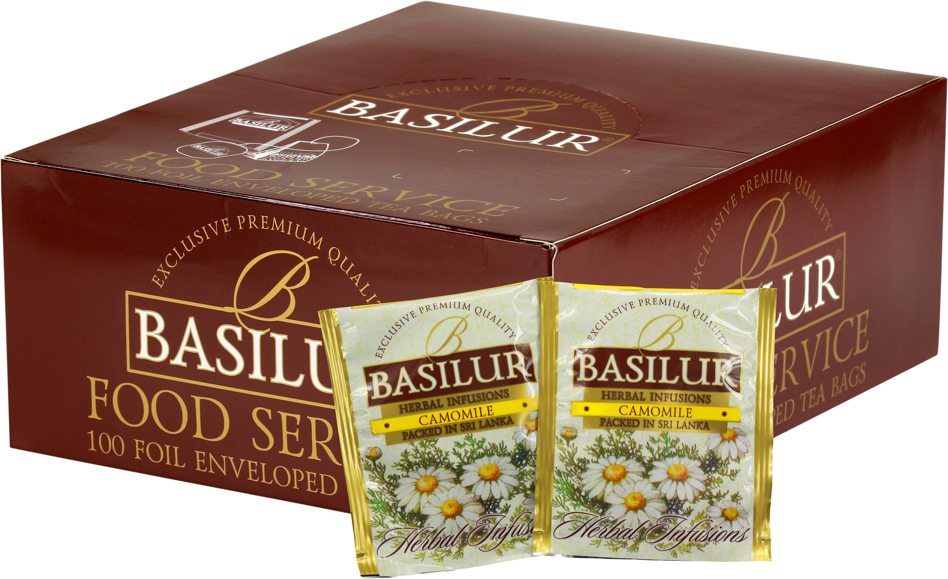 Koperty herbaty Basilur Chamomile – aromatyczny napar z suszonych kwiatów rumianku.