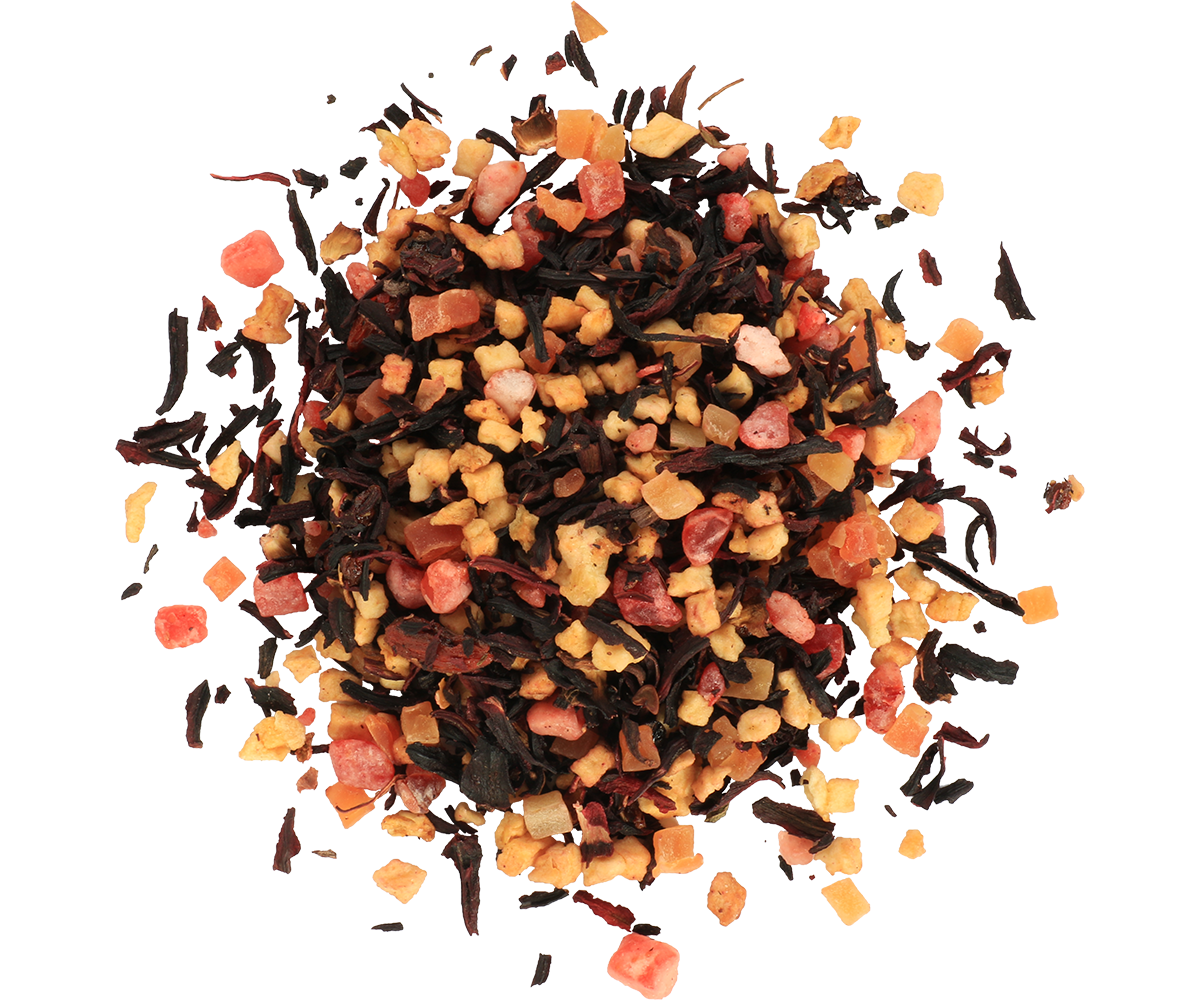 Herbata Basilur Strawberry & Raspberry – eleganckie pudełko z motywem owoców.