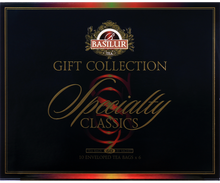 Przód opakowania Basilur Gift Collection Specialty Classics – elegancka kolekcja herbat.