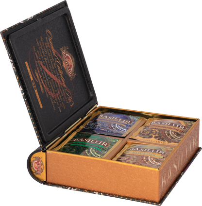 Zestaw herbat Basilur Oriental Collection No. 1 w eleganckim pudełku książce.