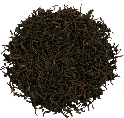 Liście czarnej herbaty Basilur Uva z regionu Cejlon, wysokiej jakości.