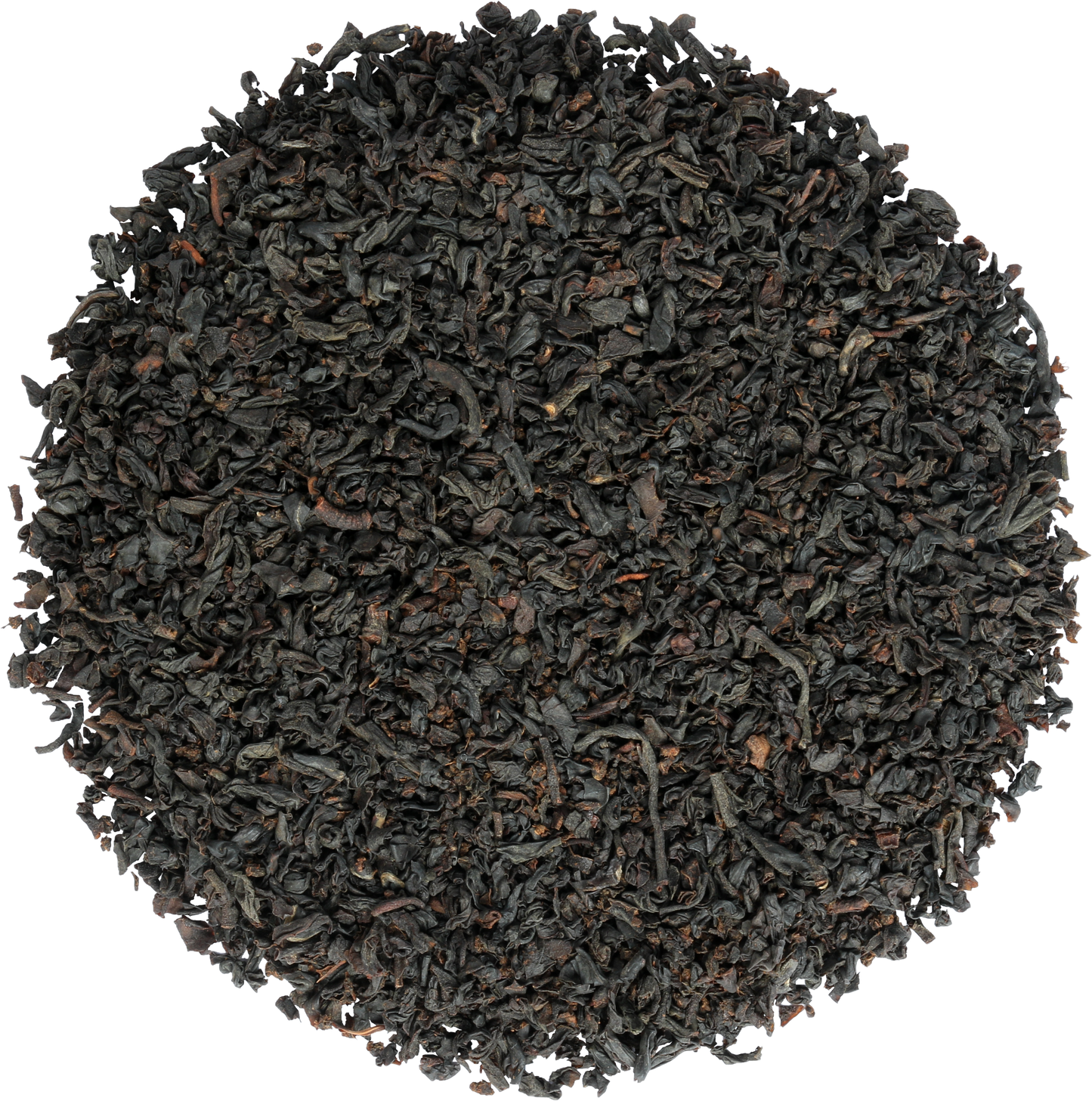 Liście czarnej herbaty Basilur Dimbula z regionu Cejlon, wysokiej jakości.