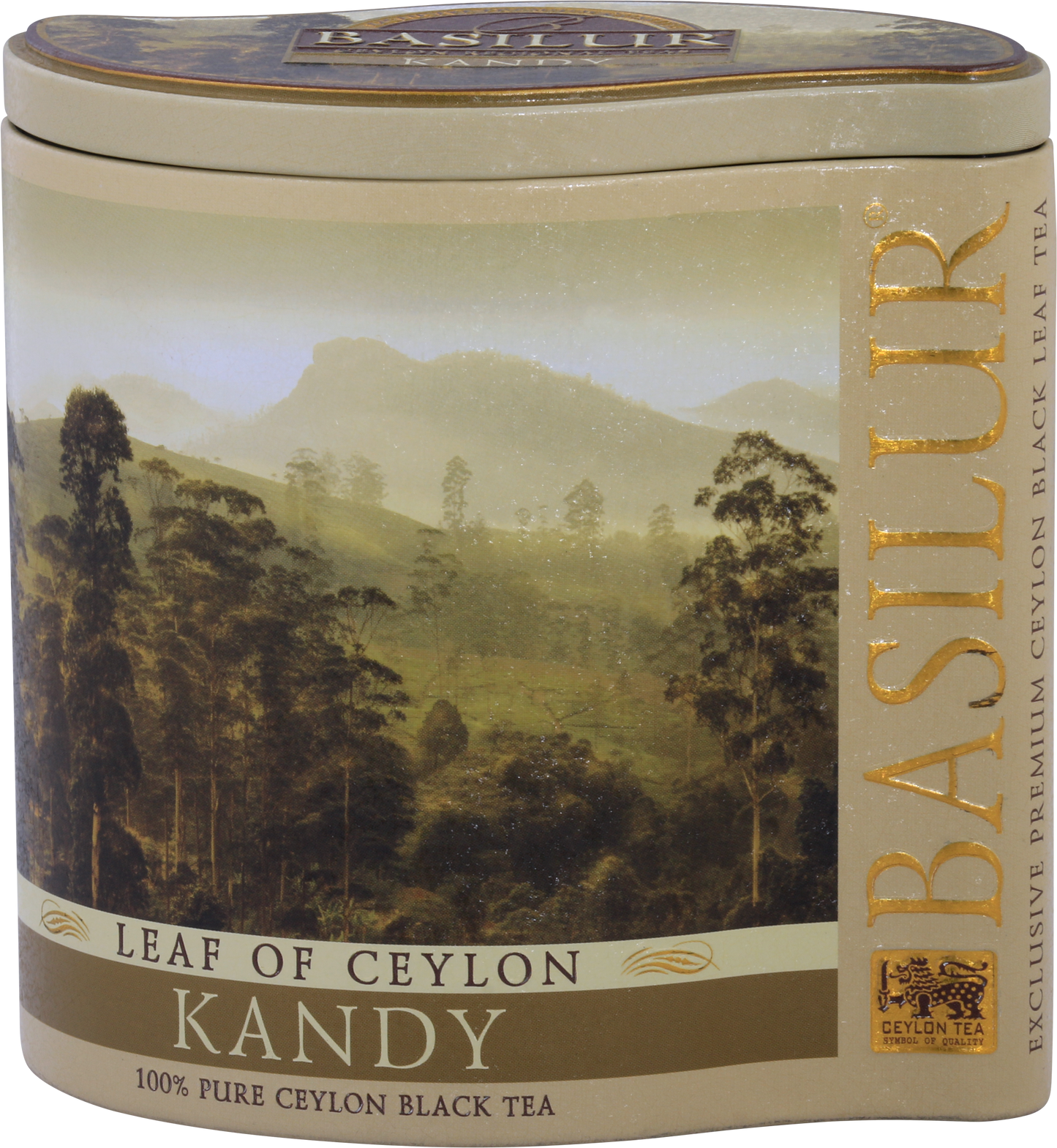 Herbata Basilur Kandy w eleganckiej puszce – czarna herbata cejlońska premium.