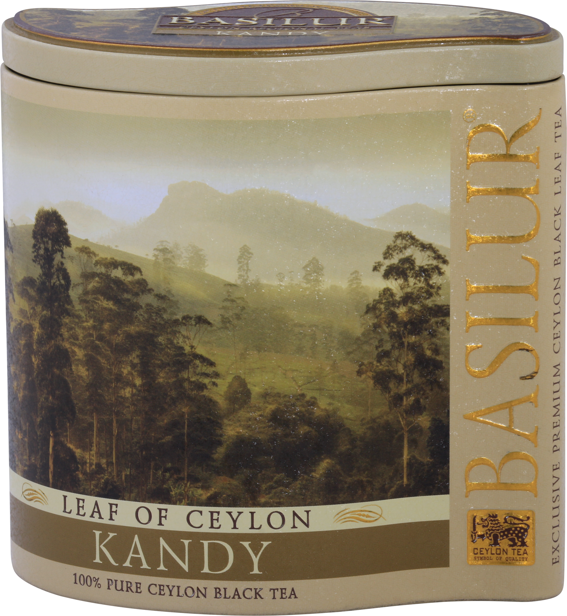 Herbata Basilur Kandy w eleganckiej puszce – czarna herbata cejlońska premium.