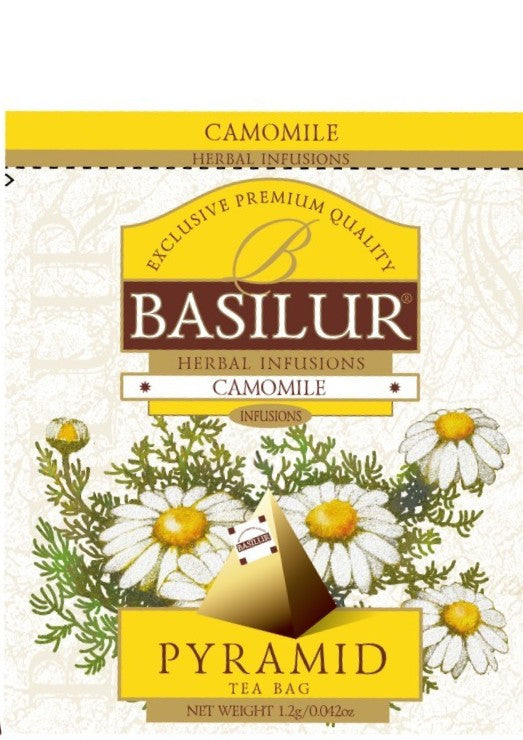 Herbata Basilur Chamomile w piramidkach opakowanie HoReCa rumianek premium
