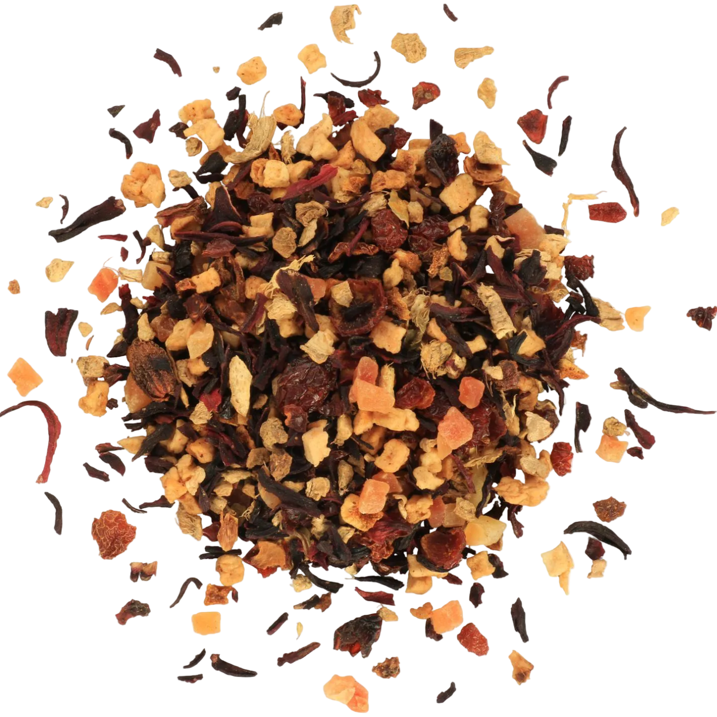 Owocowa herbata Red Hot Ginger Tea z imbirem, hibiskusem i skórką pomarańczy