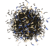 Liściasta herbata Basilur Frosty Afternoon z płatkami bławatka i aromatem bergamotki