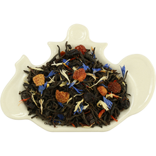 Liście czarnej herbaty Basilur Frosty Night z bławatkiem, nagietkiem i suszonymi owocami