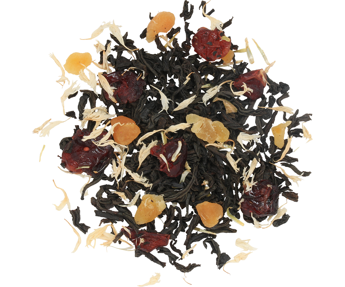 Liściasta herbata Basilur Frosty Day z owocami i płatkami kwiatów